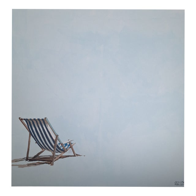 Joanna Woyda, The Beach: A Beach Chair, 2026, Acrylic on Canvas For Sale