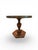 Empire-style guéridon pedestal table featuring a circular top with a pierced brass gallery. Light wear as shown on base....