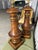 Early 20th Century Pair of Wood and Gold Painted Lamps, Early 20th Century For Sale - Image 5 of 5