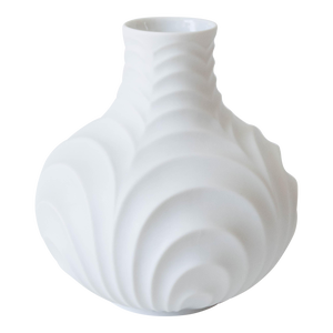 Mid-Century Modern Matte White Porcelain Vase by Heinrich Germany
