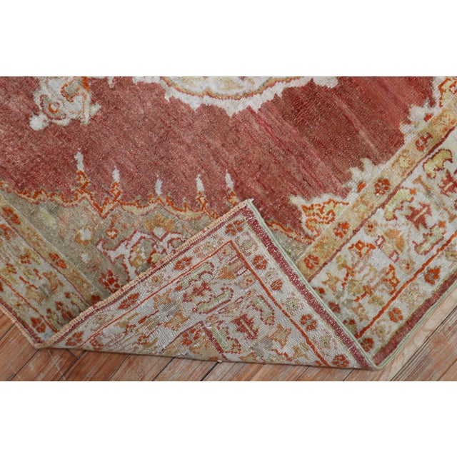 Zabihi Collection Antique Square Turkish Oushak Rug - 4'6" x 4'7" For Sale - Image 4 of 9