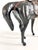 Vintage Black Equestrian Horse Sculpture With Leather Saddle & Bridle For Sale - Image 10 of 12