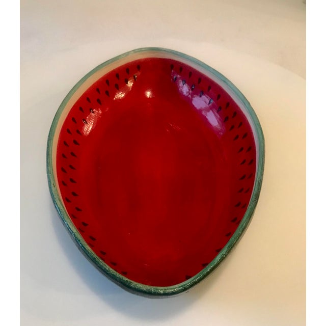 1970's Trompe-l'Oeil Folk Art Watermelon Bowl For Sale - Image 11 of 12