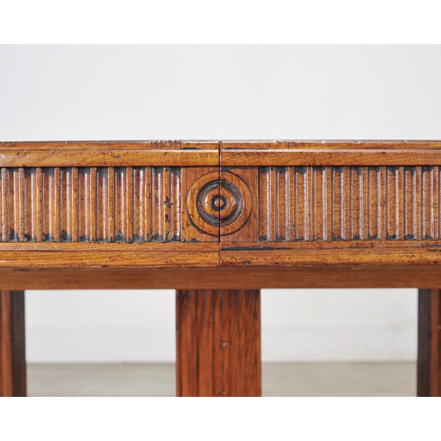 Ralph Lauren Hither Hills Round Oak Extending Dining Table For Sale - Image 14 of 18