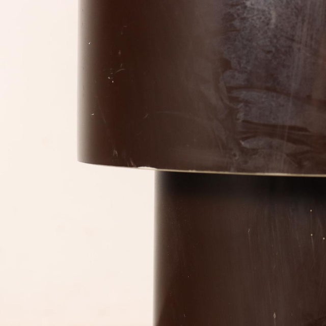 Stools in Lacqured Wood and Leatherette, 1970s, Set of 2 For Sale - Image 5 of 9