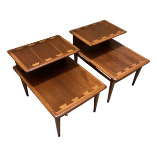 A Pair of Newly Refinished Mid Century Modern Side Tables by Lane Acclaim Circa 1960s For Sale