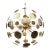 Water-Lily Brass Sputnik Sphere Chandelier from Simoeng For Sale - Image 4 of 4