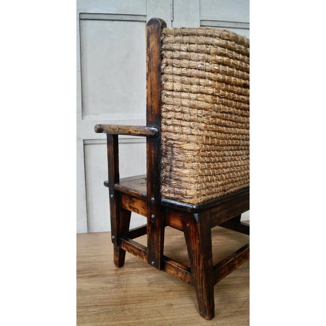 Brown Scottish Childs Orkney Chair, 1880s For Sale - Image 8 of 10