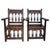 Brown 19th Century Spanish Colonial Altar Carved Armchairs With Wood Seat - a Pair For Sale - Image 8 of 8