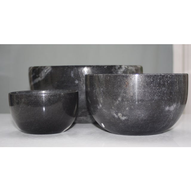 Black Marble Bowls Set of 3 Chairish