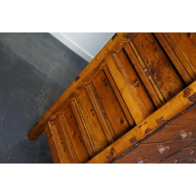 Dutch Pine Industrial Apothecary / Workshop Cabinet, 1950s For Sale - Image 17 of 18