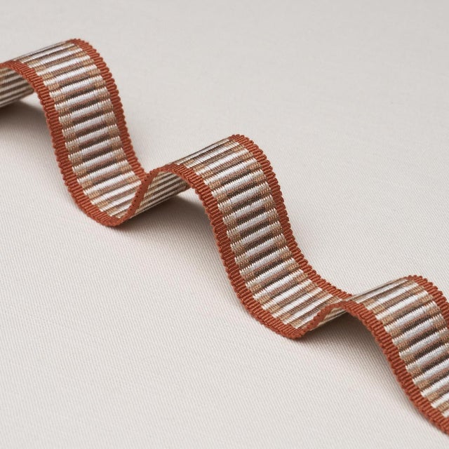 Traditional Schumacher Litchfield Braid Trim In Red For Sale - Image 3 of 4