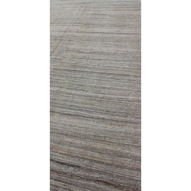 Early 21st Century Keivan Woven Arts Modern Gallery Runner Kilim in Wool With Geometric Design For Sale - Image 5 of 12