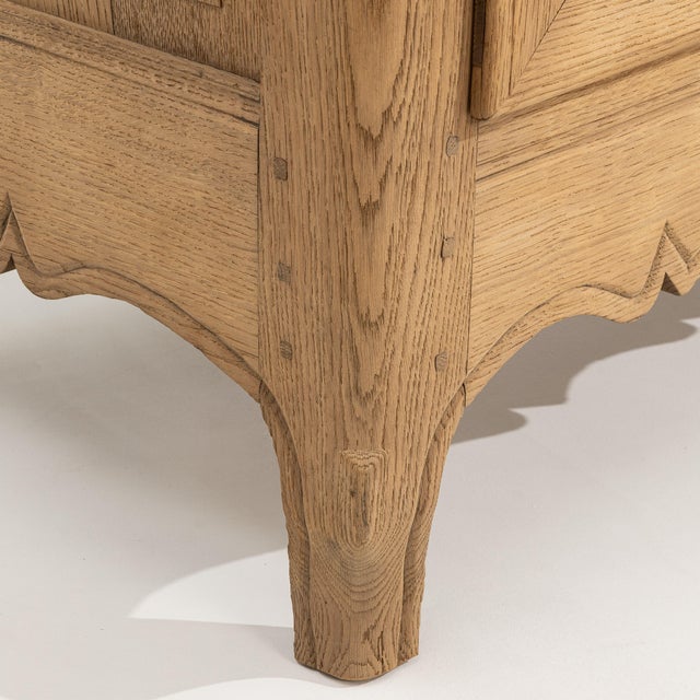 Oak Louis XV Buffet, Rococo Style, France, 19th Century For Sale - Image 13 of 15