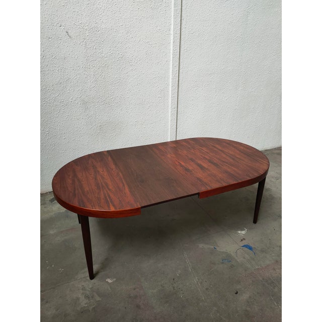 Mid-Century Extendable Palisander Dining Table from Dinamarca, 1970s For Sale - Image 9 of 12