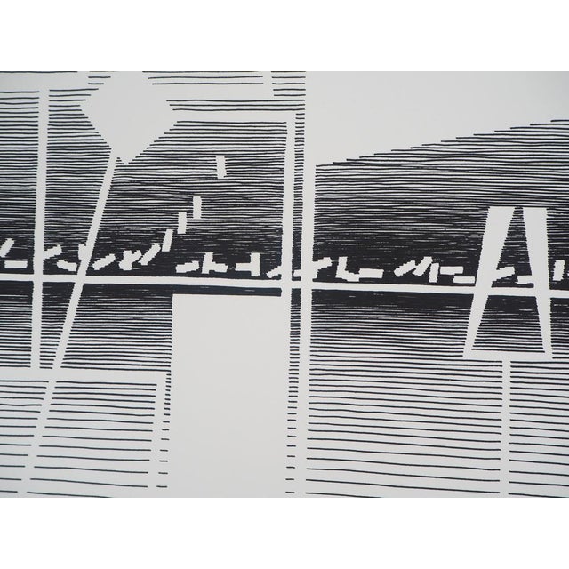 Michel Seuphor, Machinery, Original Screenprint For Sale - Image 3 of 5