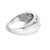 Distinguished by its tasteful contrast and bold elegance, this men's band is the quintessential emblem of strength and...