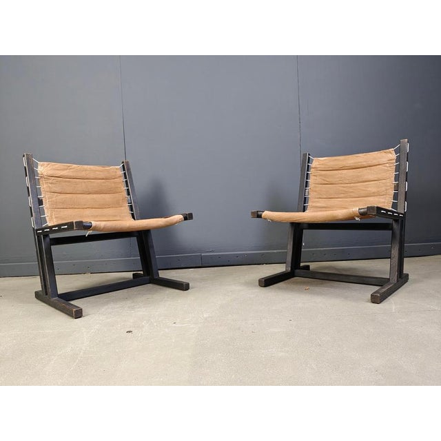 Canvas & Rope Lounge Chairs from Casala, West Germany, 1970s, Set of 2 For Sale - Image 10 of 13