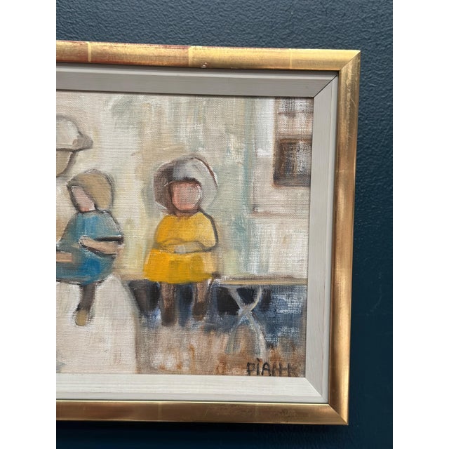 Pia Hesselmark‑Campbell, Familj, 1950s, Oil on Canvas, Framed For Sale - Image 5 of 16