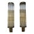 Pair of Vintage Italian Art Deco Wall Sconces in Bronze and Glass For Sale