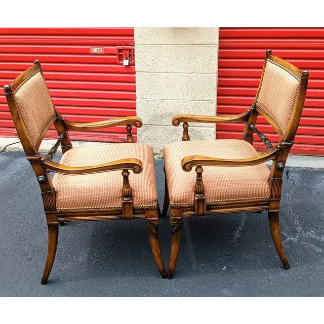 Own a Masterpiece of Classic American Craftsmanship With This Rare Pair Antique Hickory White Maple Armchairs. For Sale In Raleigh - Image 6 of 11