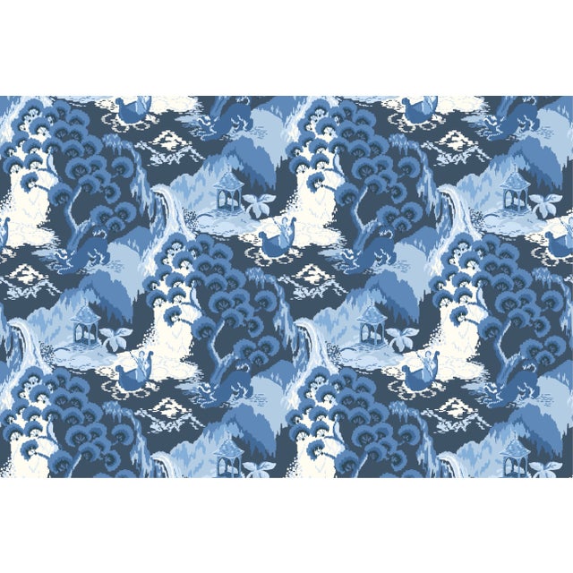 Inspired by the timeless, effortless chic of Chinoiserie, this glorious textile boasts a stunning scenic. Travel to a...