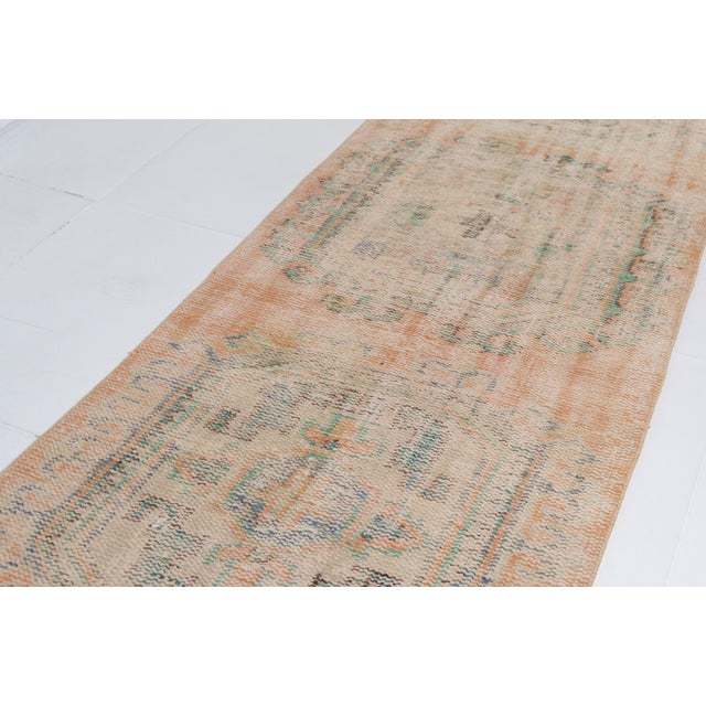 Turkish 1950s Bohemian Handknotted Runner Rug For Sale - Image 3 of 10