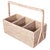 White Artifacts Rattan 3 Section Caddy/Cutlery Holder with Handle in White Wash For Sale - Image 8 of 10