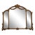 Italian Gold Gilt Finish Horizontal Frame Mirror For Sale