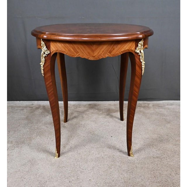 Louis XV Style Marquetry Coffee Table For Sale - Image 18 of 18