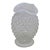 Fenton French Glass Hobnail Opalescent Small Vase Clear White Fluted Rim 4771b For Sale
