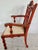 George III Style Orange & Gold Armchair by Maitland Smith From 70's For Sale In Miami - Image 6 of 14