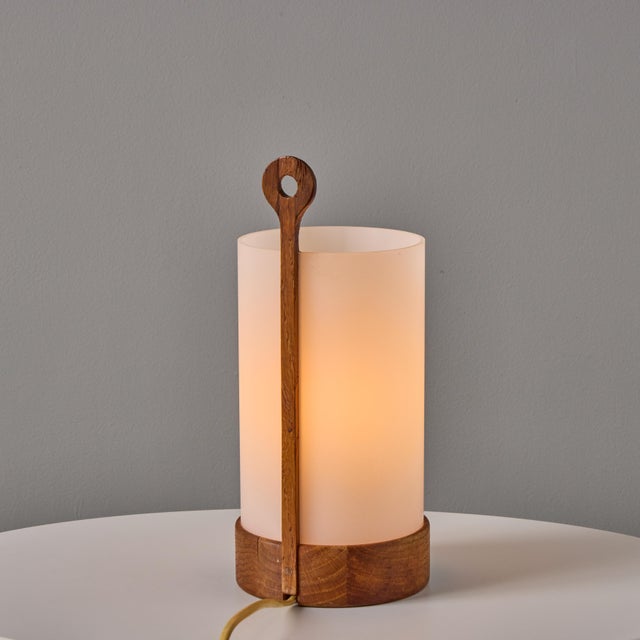 1950s Teak and Perspex Wall or Table Lamp by Uno and Östen Kristiansson for Luxus For Sale In Los Angeles - Image 6 of 15
