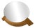 Oval Mirror by Guillerme & Chambron for Votre Maison, 1960 For Sale