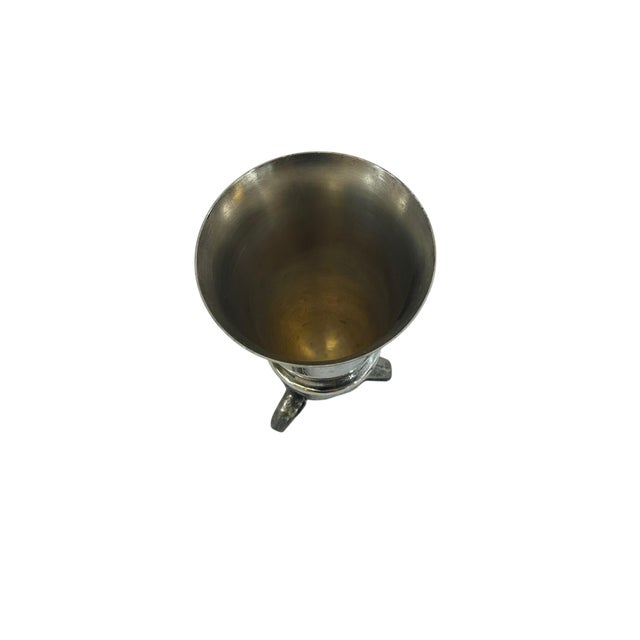 Vintage Silverplate Foxhead Stirrup Cup For Sale - Image 9 of 11