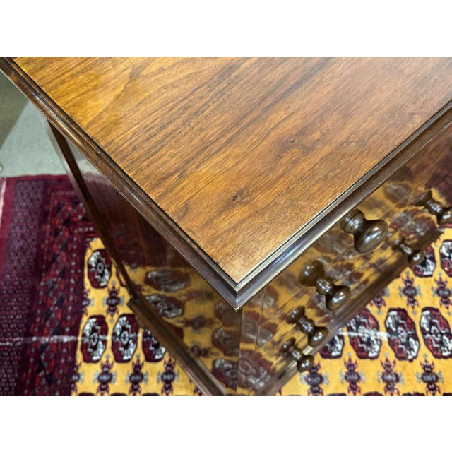English Chest of Drawers in Walnut Burl and Oak, 1930s For Sale - Image 13 of 18