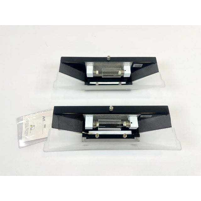 Murano Glass Wall Lamps from Alox, 1980s, Set of 2 For Sale - Image 10 of 14