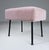 Mid-Century Modern Ottoman in Pink Dedar Upholstery, 1950s, Set of 3 For Sale - Image 3 of 18