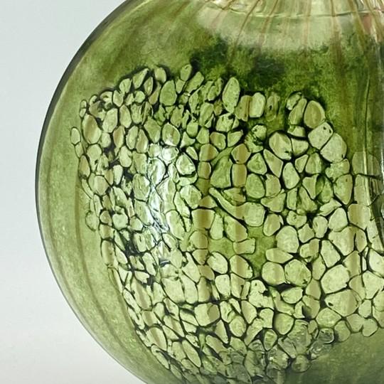 Contemporary Kosta Boda "Corfu" by Kjell Engman Art Glass Jug (Green With Orange Handle) Signed #7080512 For Sale - Image 3 of 18