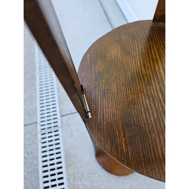 Tall Three Tier Mission Style Hourglass Plant Stand For Sale - Image 9 of 10