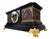 Antique French Bronze and Marble Mantel Clock by Ferdinand Barbedienne, 19th Century For Sale