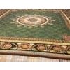 1820s Green Floral Medallion Antique French Charles X Period Aubusson Rug 15'8"x16'3" Flat Weave Wool Carpet For Sale - Image 9 of 9