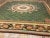 1820s Green Floral Medallion Antique French Charles X Period Aubusson Rug 15'8"x16'3" Flat Weave Wool Carpet For Sale - Image 9 of 9