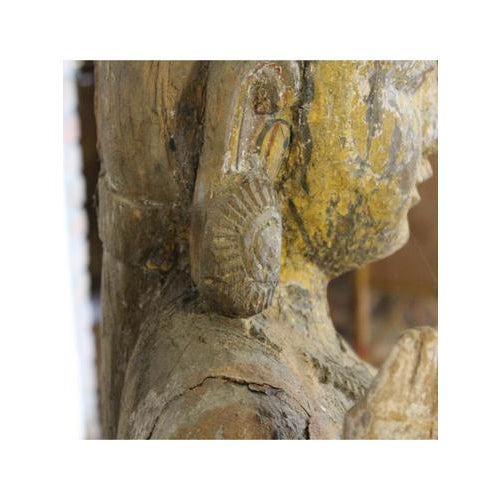 Unknown, Motherhood, Early 1900s, Teak For Sale - Image 11 of 16