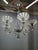 Gold Art Deco Six-Arm Glass Chandelier, Czechoslovakia, 1930s For Sale - Image 8 of 12
