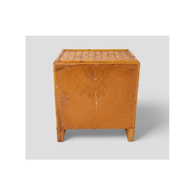 Vintage Woven Bamboo Bedside Table, 1960s-1970s For Sale - Image 6 of 10