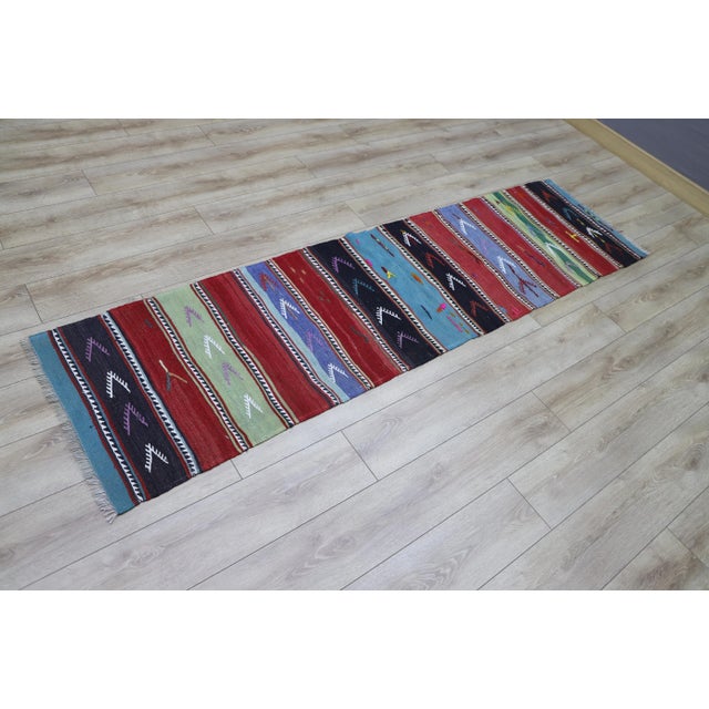 Size: 2.2 x 8.2 ft ( 68 x 250 cm) 27 x 98 inches Color: Organic Natural Dye ( Blue,Red,Black,Mint,White ) Material: 100%...