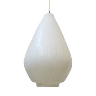 Drop Shape Glass Pendant Lamp, 1950s For Sale