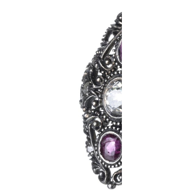 Antique Jewelry Ring in 19.2K Gold and Silver For Sale - Image 6 of 8