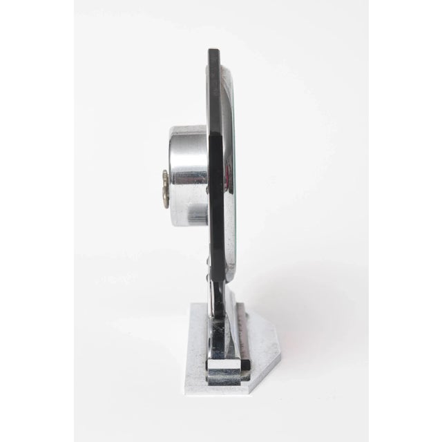 Original 1930's 8-Day Art Deco French Pink Glass Clock by Jaz For Sale In Miami - Image 6 of 11